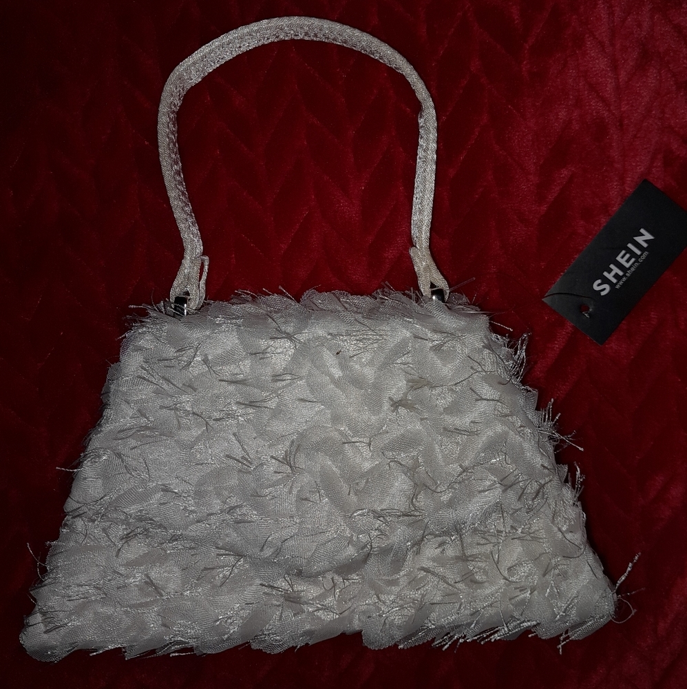 Minimalistic Lace Decor Square Purse